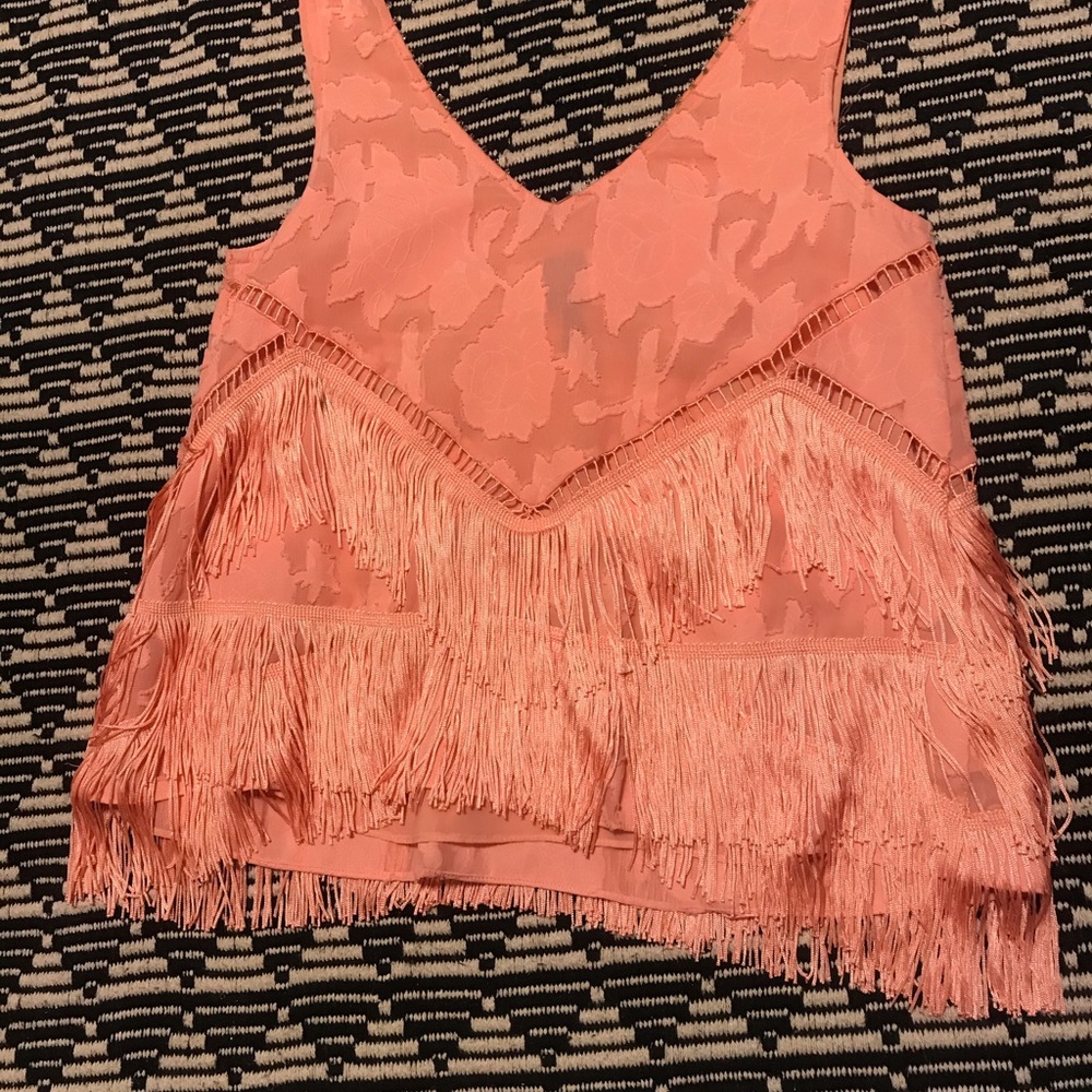 Anthropologie Fringe Top